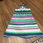 Old Navy  Striped Multicolor Razorback Dress Size Small Photo 0