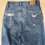 American Eagle  Distressed High Rise Jeans Women’s 0 Short Blue Ripped Raw Hem Photo 5