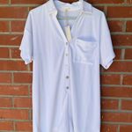 Z Supply  Terry Cloth Romper Lounge White Photo 1