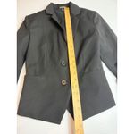 EXPRESS  Black Ruched Sleeve‎ Blazer Jacket Fitted Business Career Size 0 Photo 1