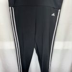 Adidas ‎ Women's Black Leggings with White Stripes Photo 1
