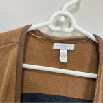 Charter Club  Long Cardigan Sweater w Faux Leather Trim Sz 2X Photo 7