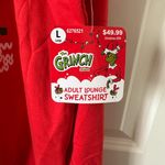 Grinch Christmas Adult Sweatshirt Size L Red Size L Photo 2