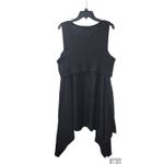 New York & Co. NY&C Black Sleeveless Knit Top Handkerchief Hem Casual Tank XXLarge Photo 1