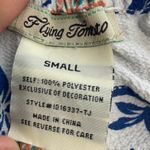 Flying Tomato  Duster Romper Womens Small Floral Off Shoulder Lace Cuffs Photo 1