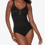 MiracleSuit  Black Sexy Sheer Shaping Cami Bodysuit Women’s Sz 36D Photo 0