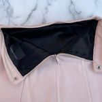 Nour Hammour nude pink Lambskin leather zip detail mini skirt size FR 36 S small Photo 6