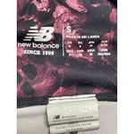 New Balance Printed Impact Run Purple Black Activewear Running Biker Shorts Sz S Photo 5
