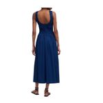 Madewell NWT  Sicily Dress PXL Blue Smocked Midi Dress Sleeveless Summer Casual Photo 1