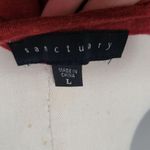 Anthropologie  Sanctauary red Lolita linen cold shoulder tee size large Photo 4