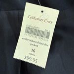 Coldwater Creek NWT Black Brown Embroidered Jacket $100 16 Photo 6