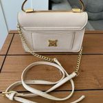 NWOT BCBG Coco Mini Satchel Faux Leather Crossbody CREAM Small Bag Photo 5