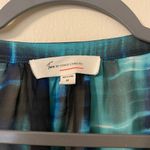 Womens Two‎ By Vince Camuto Blue Teal Pullover Blouse Size Medium Photo 2