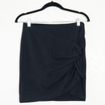 Robert Rodriguez Black Twist Front Mini Skirt Size 4 Photo 0