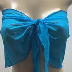 Zuliana Sarong Teal Mesh Top/Mini Sarong Skirt. Made in USA. New Blue Size undefined Photo 0