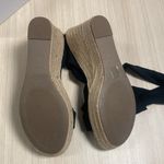 Dream Paris Dream pairs black open toe espadrilles wedges, size 11 Photo 2