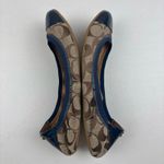 Coach Wanda Signature Logo Canvas Flats Size 7.5 Photo 4