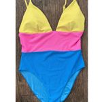 Beach Riot  Wren Rib Colorblock One-Piece Swimsuit Size XL Photo 7
