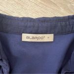 Alaroo Navy Blue Faux Wrap Collared Shirt Dress Photo 13