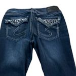 Silver Jeans  Suki‎ fluid denim size 28 dark wash embroidered Photo 4