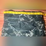 ZARA Deep Green Marble Print Mesh Ruched Midi Skirt Size Small Photo 4