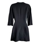Alexis  Dominique Black Wool Mini zip up Dress‎ XS capsule minimalist feminine Photo 2