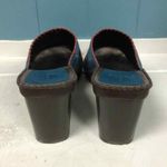 Linea Paolo MAME blue jean suede embroidered flowers Sandal Shoes Women's US 7.5 Brown Photo 6