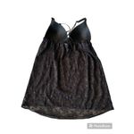 Black Sheer Mesh Lace Padded Lingerie Padded Mini Slip Dress M‎ Size undefined Photo 1