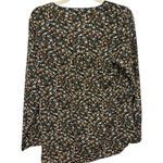 Black Floral Long Sleeve Blouse ā Size M ā Business Casual NWT Size M Photo 6
