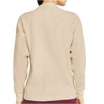 Nike Yoga Waffle V Neck Thermal Pullover Long Sleeve Size XS in Cream Photo 12