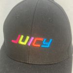 Juicy Couture black baseball hat with multicolored Juicy print Photo 1