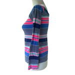 Lilly Pulitzer  Blue White Pink Long Sleeve Top XS Photo 2