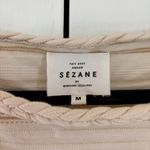 Sézane Sezane Diane Dress Beige Gold Cream Striped Mini Dress Size Medium Quiet Luxury Photo 2