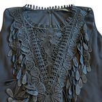 Kobi Halperin Black Sleeveless Dress Embroidered Flowy Top Size Large Women's Photo 1