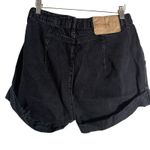 One Teaspoon  Streetwalkers High Waist 80s Fit Black Pleated Denim Jean Shorts 26 Photo 6