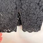 Bardot  Dress Women 6 Black Floral Crochet Lace Zip Back V-Neck Long Sleeve Party Photo 7