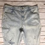 American Eagle 💛 Curvy Hi-Rise Jegging Light Sz 24 Photo 3