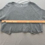 Free People  Soft Blue Crew Neck Sweater Photo 5