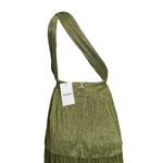 SABINA MUSAYEV Isabello Plisse Midi Dress, Moss Green, Medium Green Photo 14