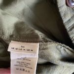Poetry  Relaxed Straight Leg Yarn Dyed Linen Pants Forest Olive Green size 14 Photo 9