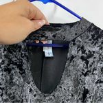 Elegant Black Velvet Dress 3x witchy grunge velour long sleeve keyhole neckline Photo 10