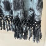 Chaser Blue & Black Tie-Dye Open Cardigan with the Fringe, Size Small Photo 1