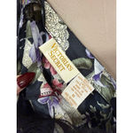 Victoria's Secret Women's Vintage 1990s/early 2000s Black Floral Chemise M Photo 1