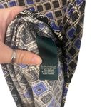 Ralph Lauren Lauren Women's Size 10 Geometric Blue Black Career Wrap Dress Photo 5