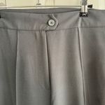 Gray pleated trouser pants size large Photo 2