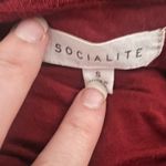 Socialite  Red Cut Out Bodycon Sleeveless Midi Dress Photo 3