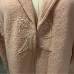 Alfred Dunner 🌸 PINK WOOL JACKET WITH BEADED BOW SIZE SMALL🌸 Photo 1