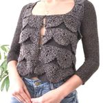 Free People  Grey Crochet Top Photo 0