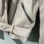 ALLSAINTS Women's Balfern Biker Jacket Size 0 Pink Asymmetrical Zip Casual Photo 6