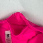 Good American  size 2 xs hot pink crop leggings mesh cutout athletic prep Photo 3